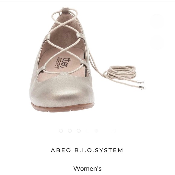 ABEO Tori Ballet Neutral Taupe Metallic New No Tag Only Tried On - Picture 4 of 13